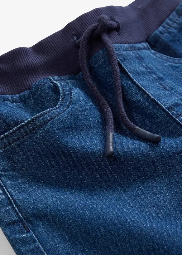 Termojeans med jerseyfoder f&ouml;r barn, bonprix