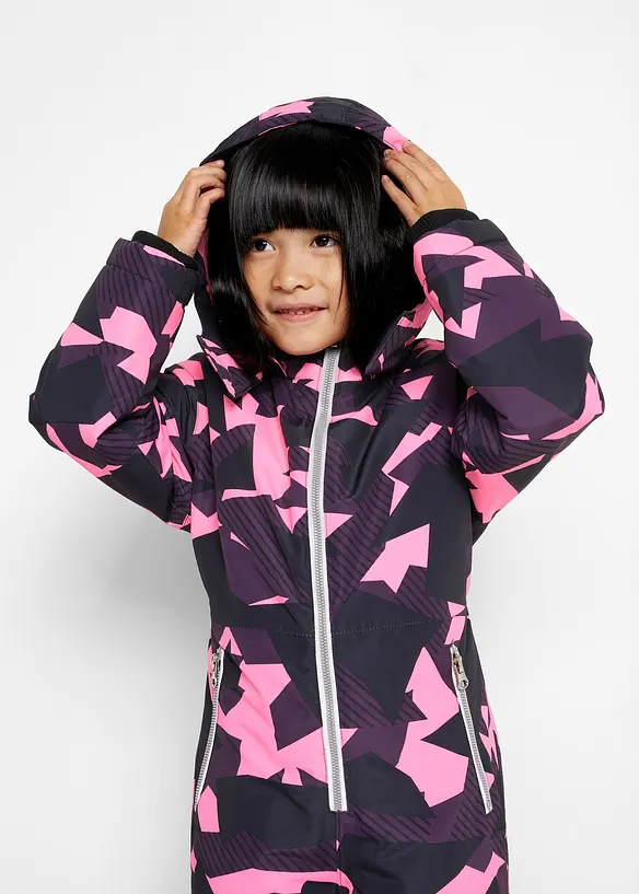 Vinteroverall med avtagbar huva och v&auml;rmande foder, bonprix