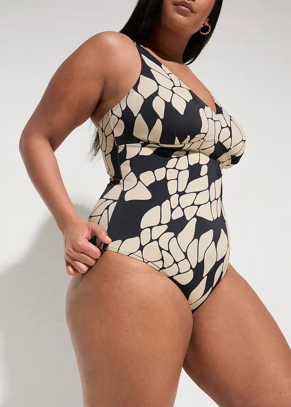 Baddr&auml;kt med V-ringning och medelh&ouml;g, formande effekt, bonprix