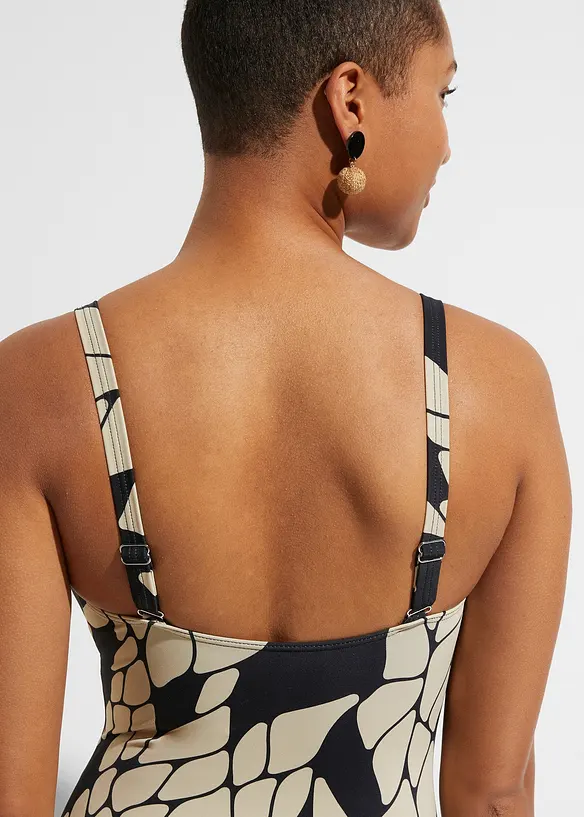 Baddr&auml;kt med V-ringning och medelh&ouml;g, formande effekt, bonprix