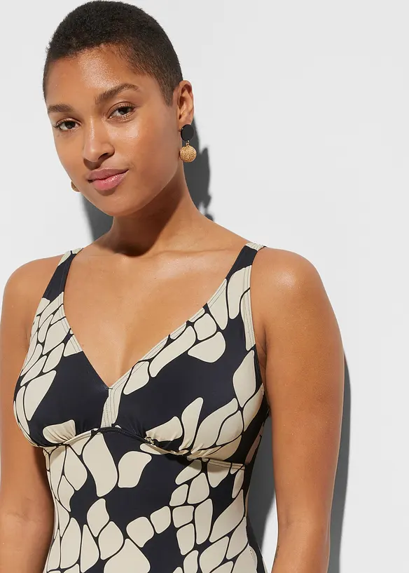 Baddr&auml;kt med V-ringning och medelh&ouml;g, formande effekt, bonprix