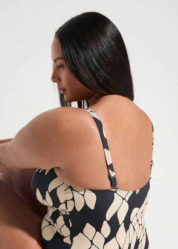 Baddr&auml;kt med V-ringning och medelh&ouml;g, formande effekt, bonprix