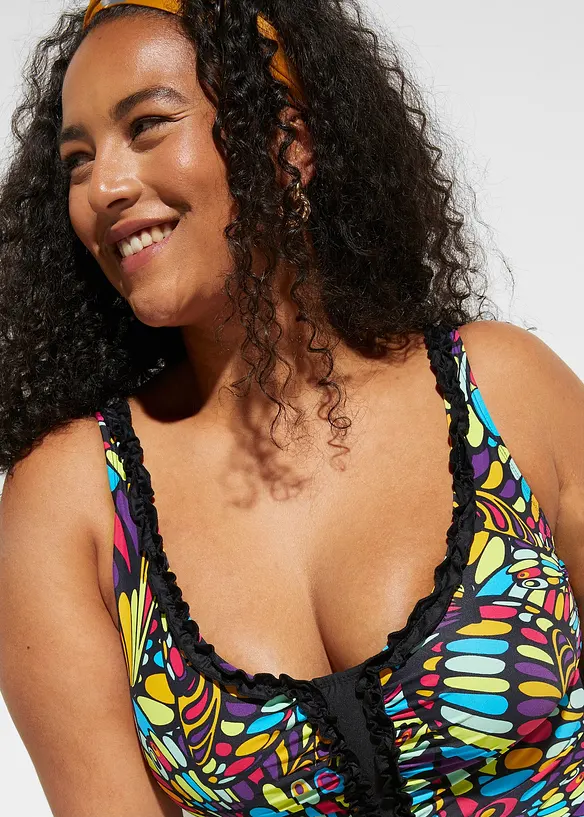 Baddr&auml;kt med rysch och kraftigt formande effekt, bonprix