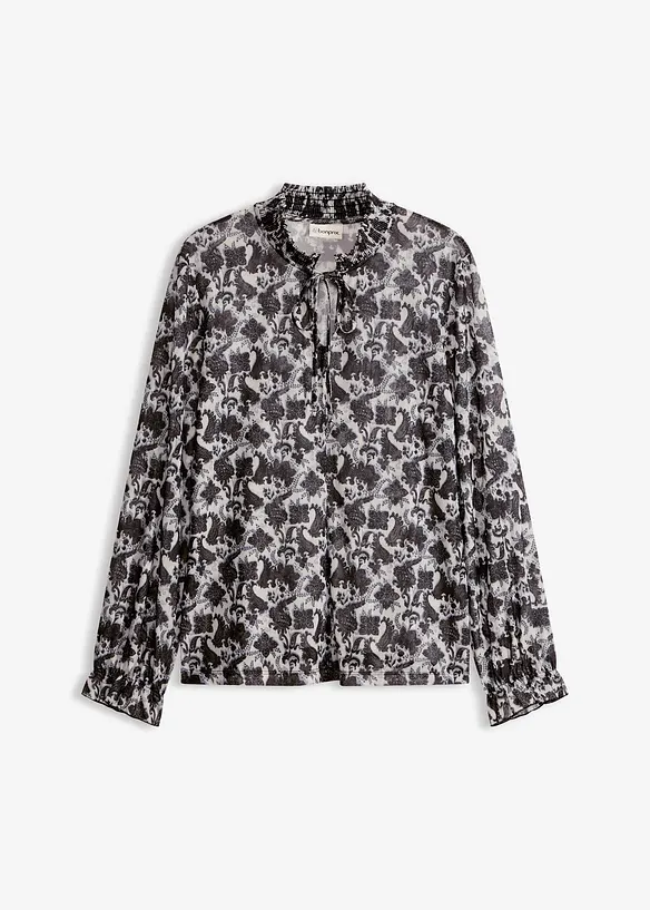 Blustopp i fintr&aring;dig mesh, bonprix