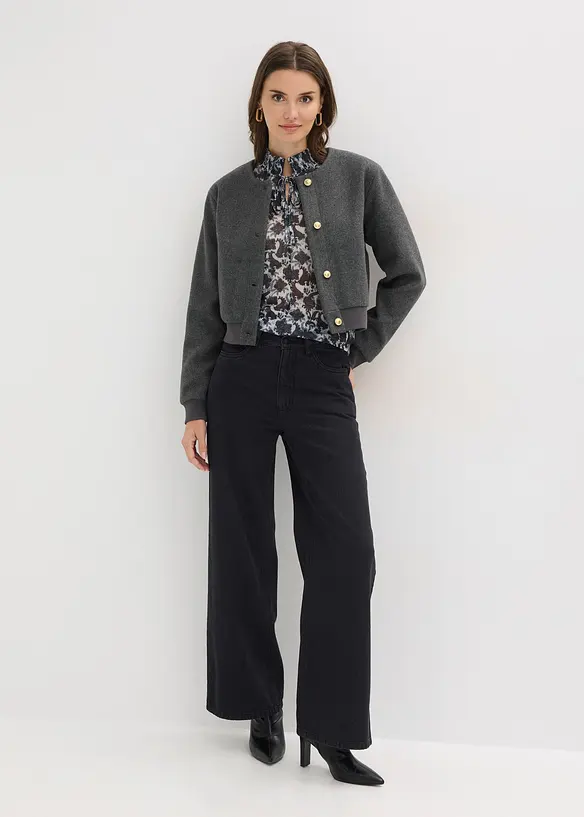 Blustopp i fintr&aring;dig mesh, bonprix