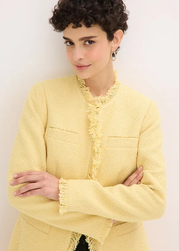 L&aring;ng boucl&eacute;kavaj, bonprix