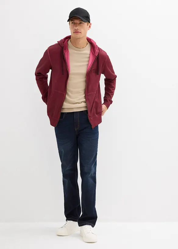 Munkjacka med tv&auml;ttad look, bonprix