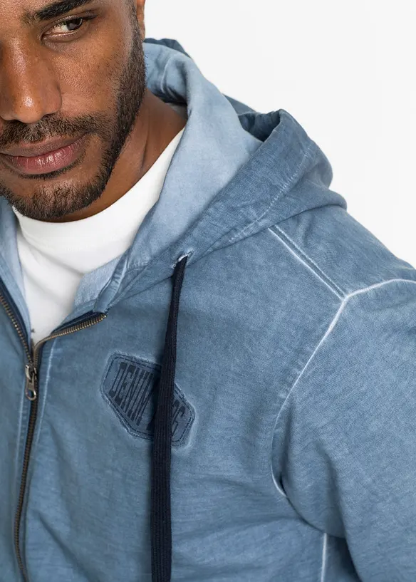 Munkjacka med tv&auml;ttad look, bonprix