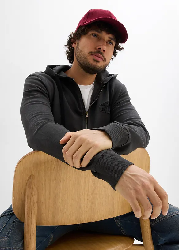 Munkjacka med tv&auml;ttad look, bonprix