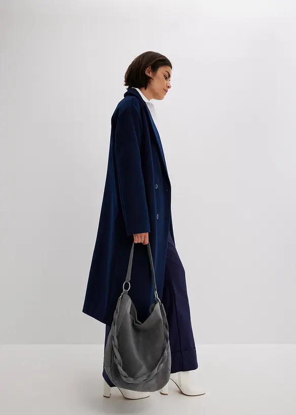 Skinnv&auml;ska i mocka med dekorativ rem, bonprix