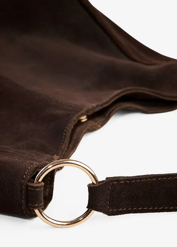 Skinnv&auml;ska i mocka med dekorativ rem, bonprix