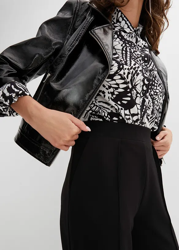 Dra p&aring;-byxa i stadig interlock, bonprix