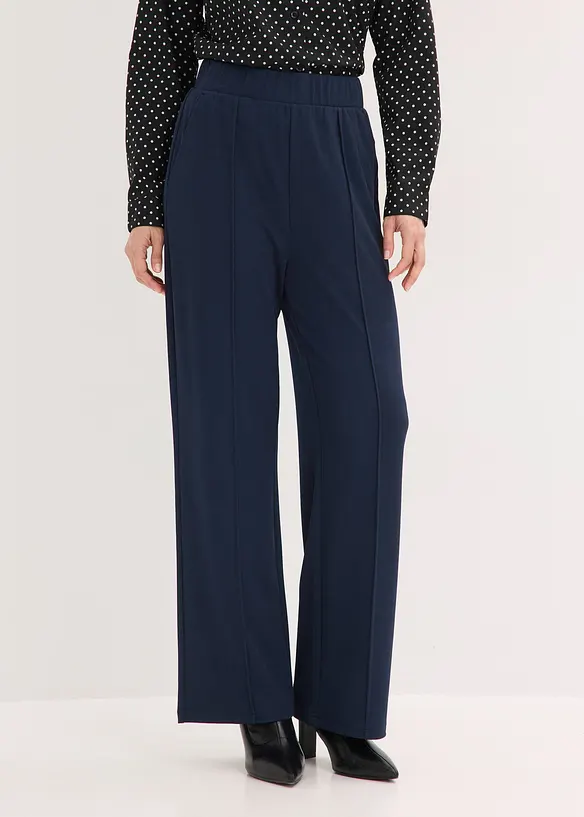 Dra p&aring;-byxa i stadig interlock, bonprix