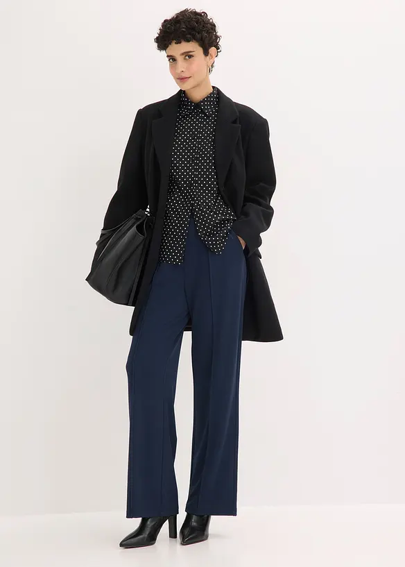 Dra p&aring;-byxa i stadig interlock, bonprix