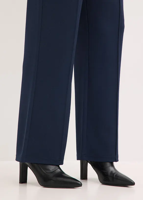 Dra p&aring;-byxa i stadig interlock, bonprix