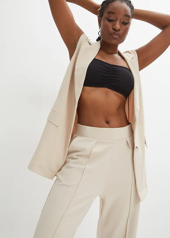 Dra p&aring;-byxa i stadig interlock, bonprix