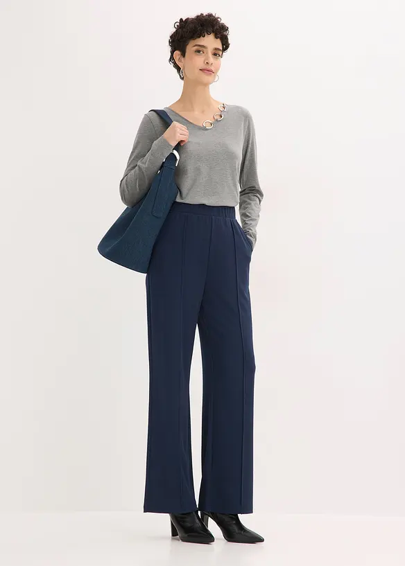 L&aring;ng&auml;rmad topp med &ouml;ljetter, bonprix