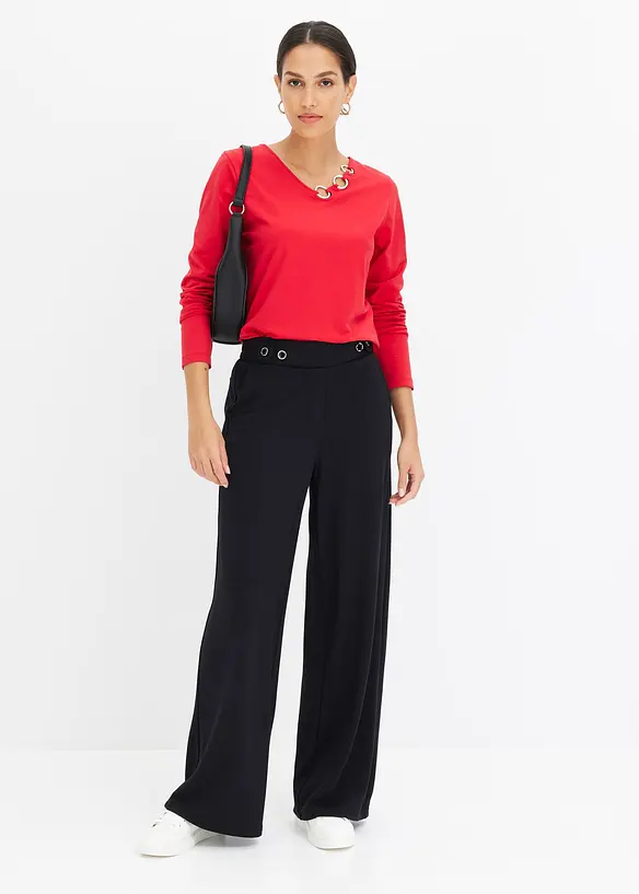 L&aring;ng&auml;rmad topp med &ouml;ljetter, bonprix