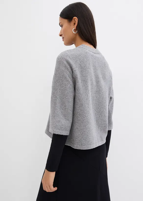 Stickad oversizetopp, bonprix