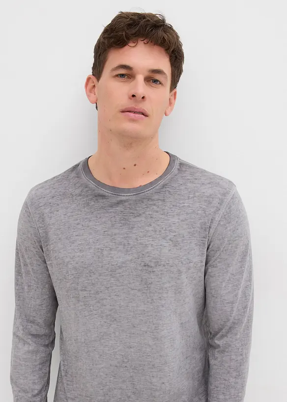 L&aring;ng&auml;rmad T-shirt i ekologisk bomull (2-pack), bonprix