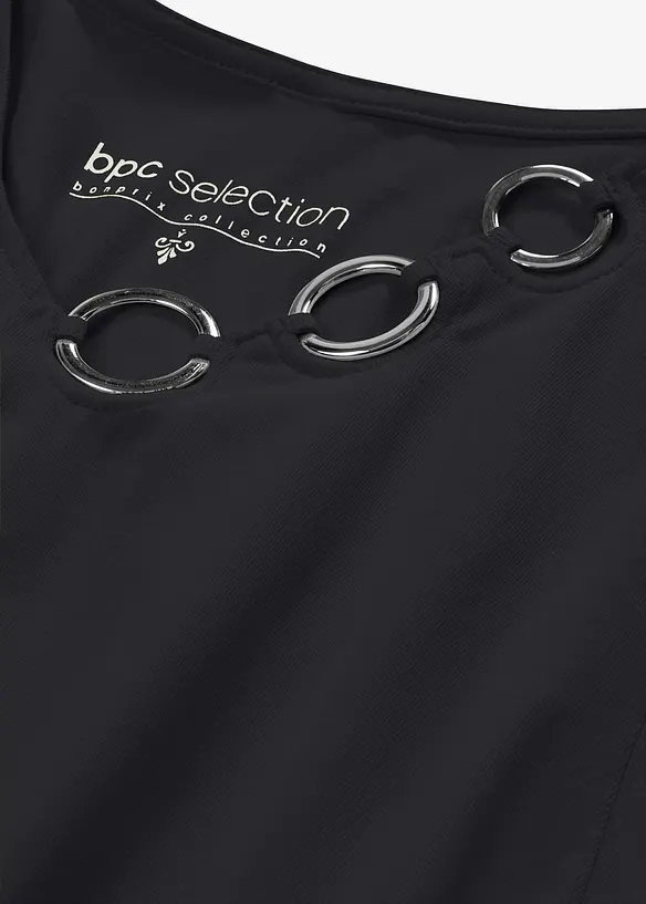 L&aring;ng&auml;rmad topp med &ouml;ljetter, bonprix