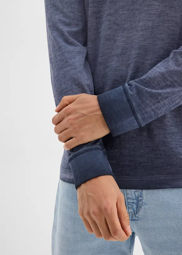 L&aring;ng&auml;rmad T-shirt i ekologisk bomull (2-pack), bonprix