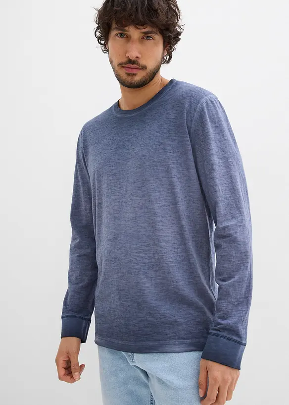 L&aring;ng&auml;rmad T-shirt i ekologisk bomull (2-pack), bonprix