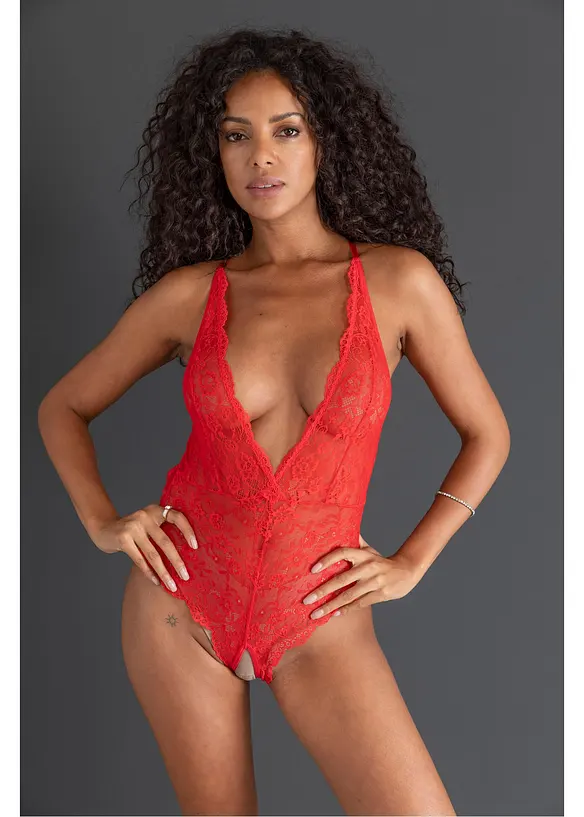 Body med &ouml;ppen gren, bonprix