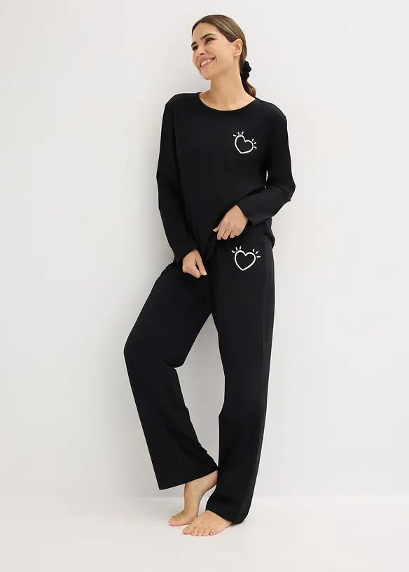 Pyjamas av mjuk bomull, bonprix