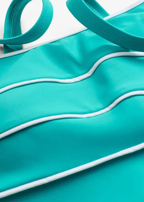 L&aring;ng tankini  med dekors&ouml;mmar (2 delar), bonprix