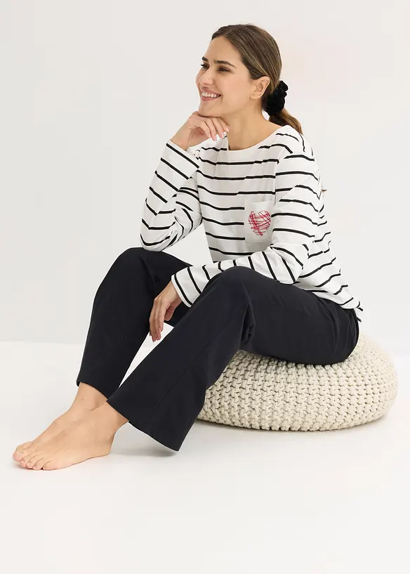Pyjamas i bomull, bonprix