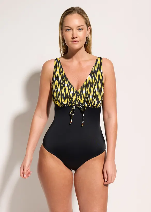 Baddr&auml;kt med medelh&ouml;g formande effekt och breda axelband, bonprix