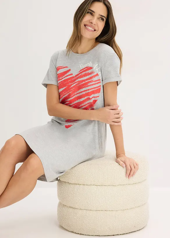 Nattlinne i bomull (2-pack), bonprix