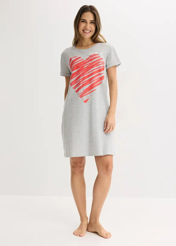 Nattlinne i bomull (2-pack), bonprix