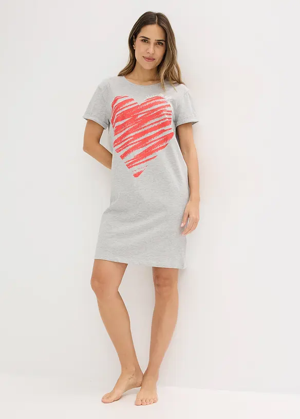 Nattlinne i bomull (2-pack), bonprix