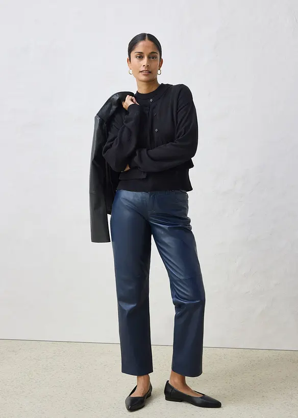 Cardigan med sidenandel, bonprix