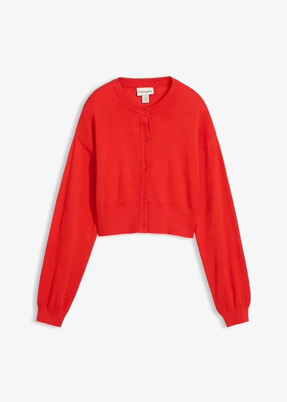 Cardigan med sidenandel, bonprix