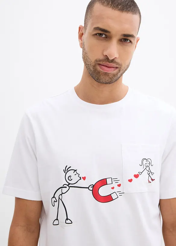 Kort pyjamas i bomull, bonprix