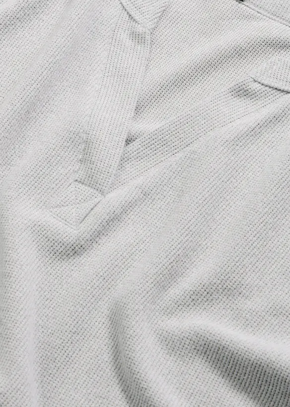 Topp och byxa av v&aring;ffelm&ouml;nstrad jersey, bonprix