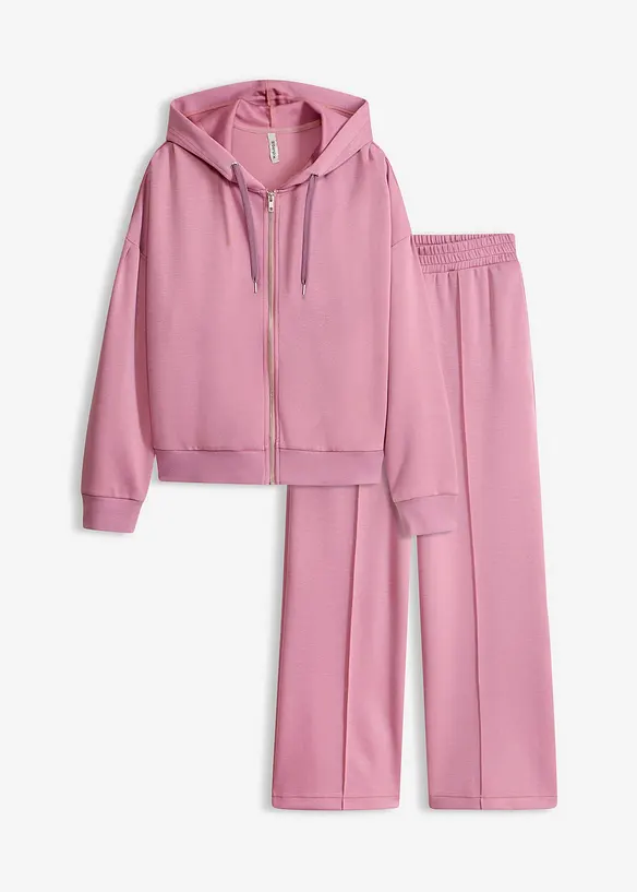 Munkjacka och byxa i stabil trik&aring;, bonprix