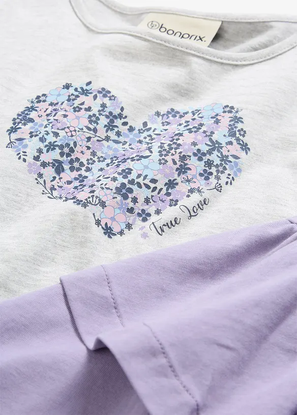 Jerseykl&auml;nning i ekologisk bomull (2-pack), bonprix