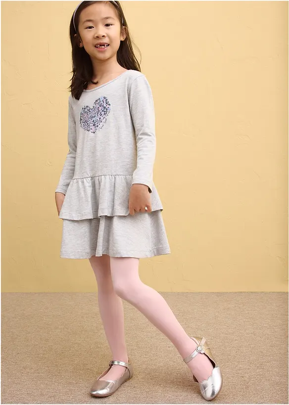 Jerseykl&auml;nning i ekologisk bomull (2-pack), bonprix