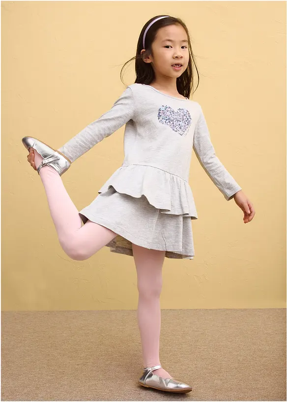 Jerseykl&auml;nning i ekologisk bomull (2-pack), bonprix