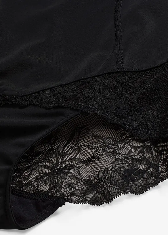 Formande trosa med medelh&ouml;g, formande effekt och spets, bonprix