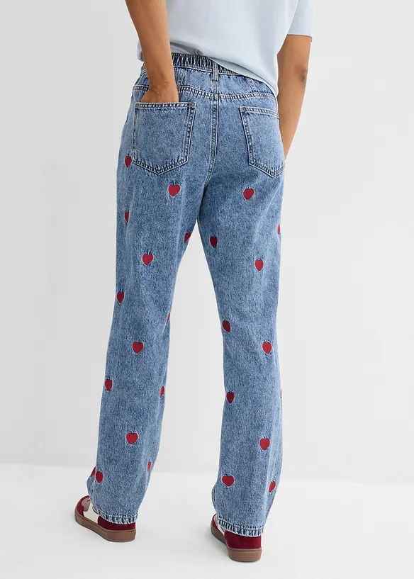 Loose Straight Jeans High Waist, bonprix