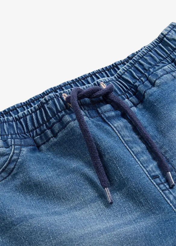 Dra p&aring;-jeans Mid Waist, med bekv&auml;m midja, bonprix