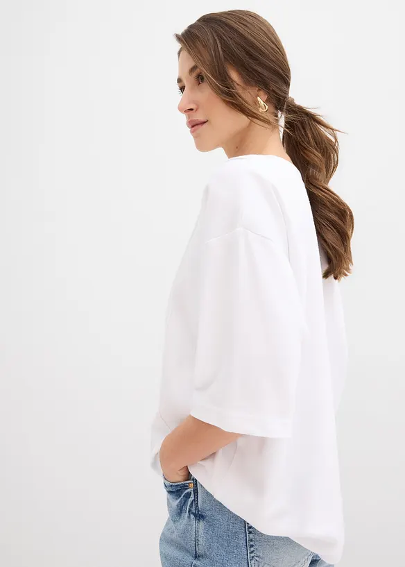 Oversizetopp i ekologisk bomull, bonprix