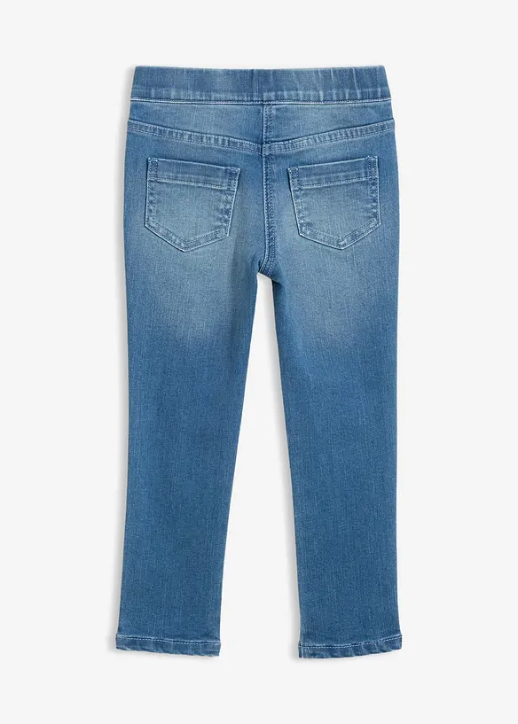 Jeggings med medelh&ouml;g midja och mycket stretch, med res&aring;rlinning, bonprix