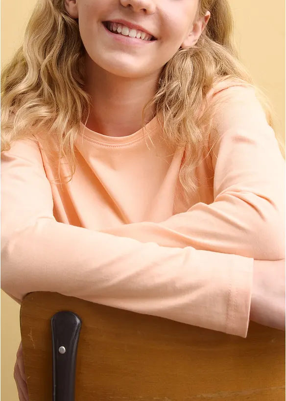 L&aring;ng&auml;rmad T-shirt i ekologisk bomull (3-pack), bonprix