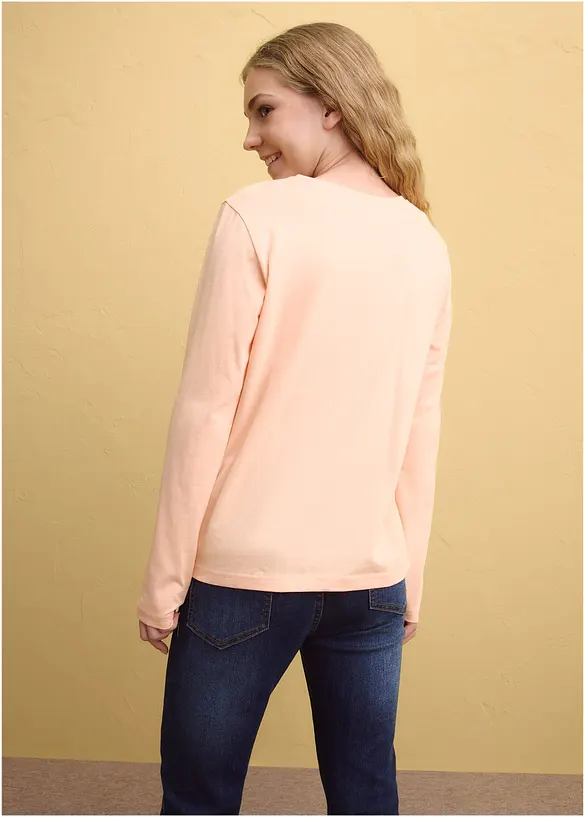 L&aring;ng&auml;rmad T-shirt i ekologisk bomull (3-pack), bonprix